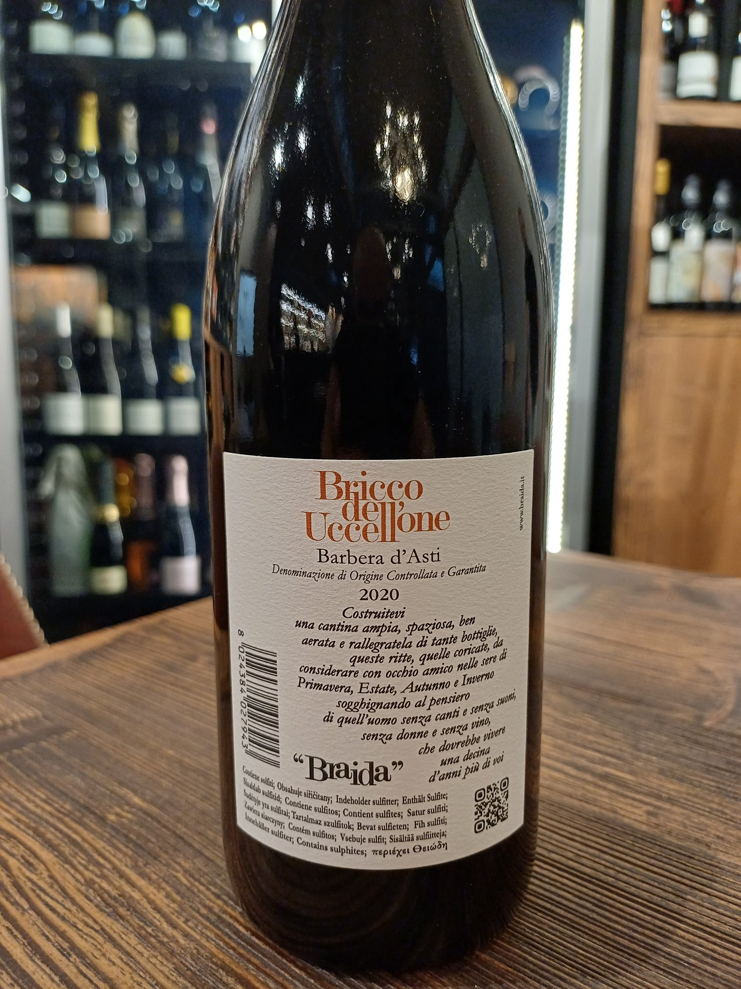Braida Bricco dell'Uccellone 2020 Barbera D'Asti DOCG 0.75L 16%