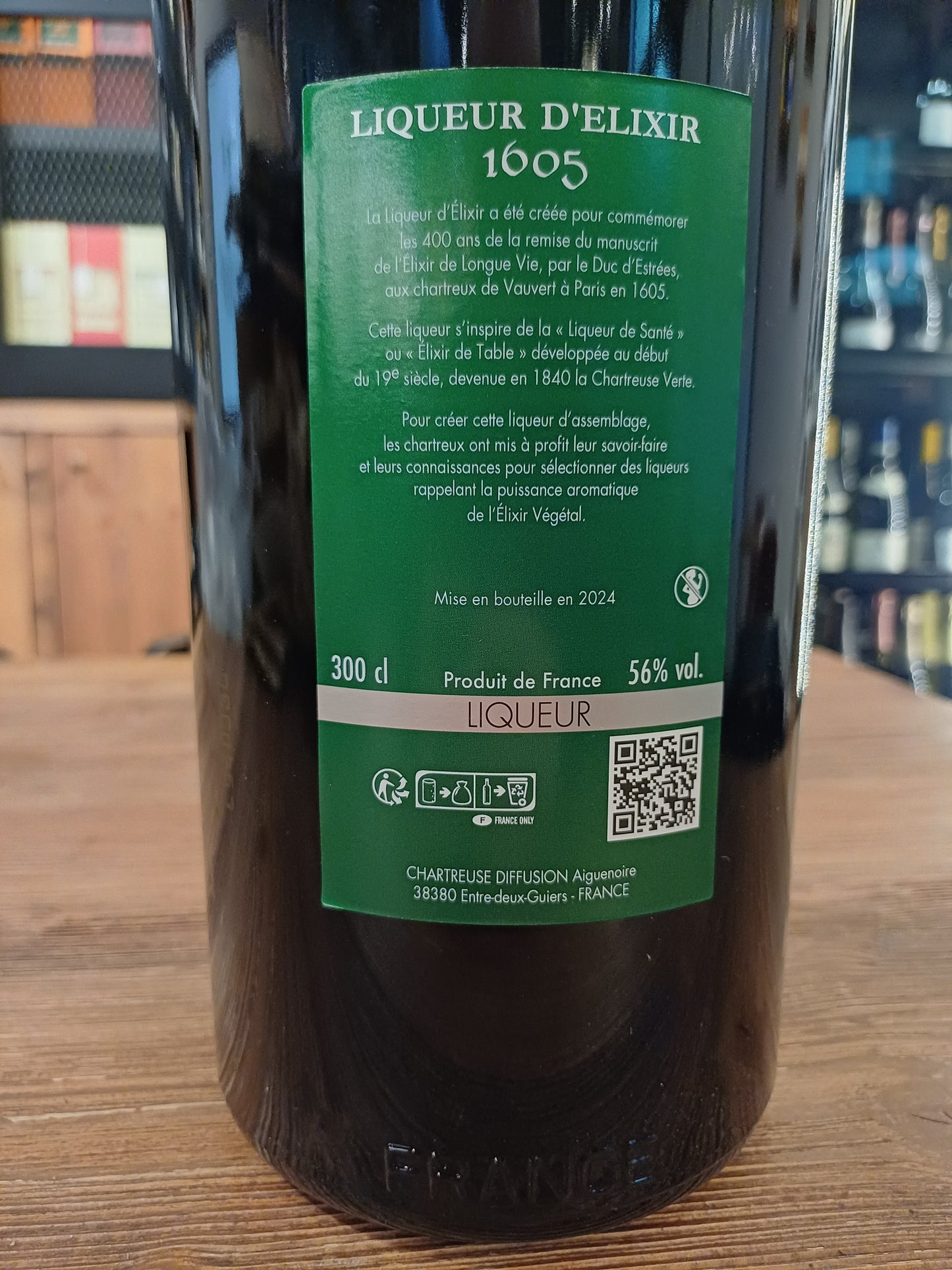 Chartreuse Liqueur D'Elixir 1605 300cl 2024 56%