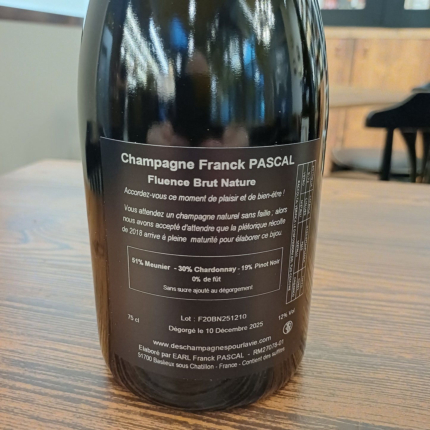 Frank Pascal Fluence Brut Nature