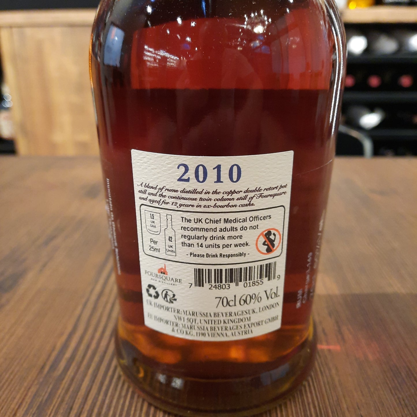 Foursquare 2010 Single Blended Rum 60% 70Cl