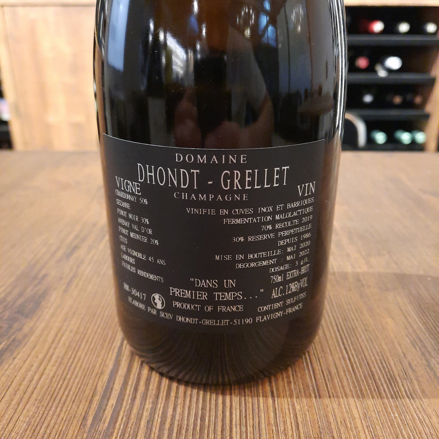 Dhondt-Grellet Dans un Premier Temps Champagne Extra Brut