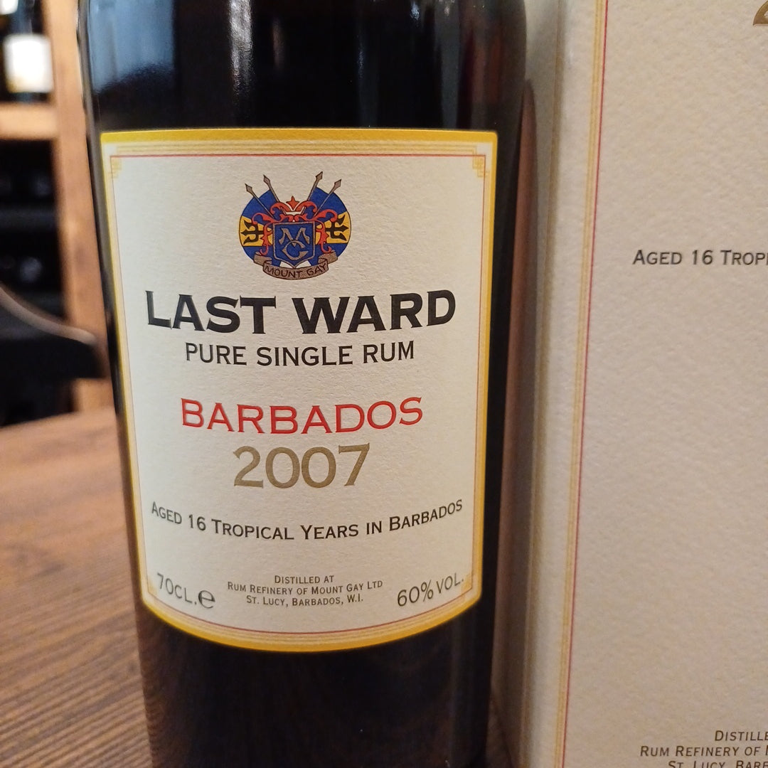 Last Ward Barbados Rum 2007 60%