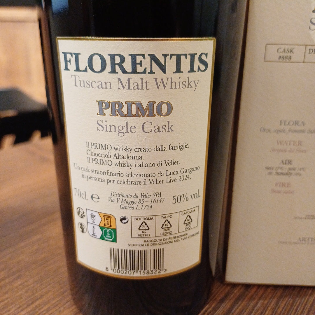 Florentis Tuscan Whisky Primo Single Cask velier live 24