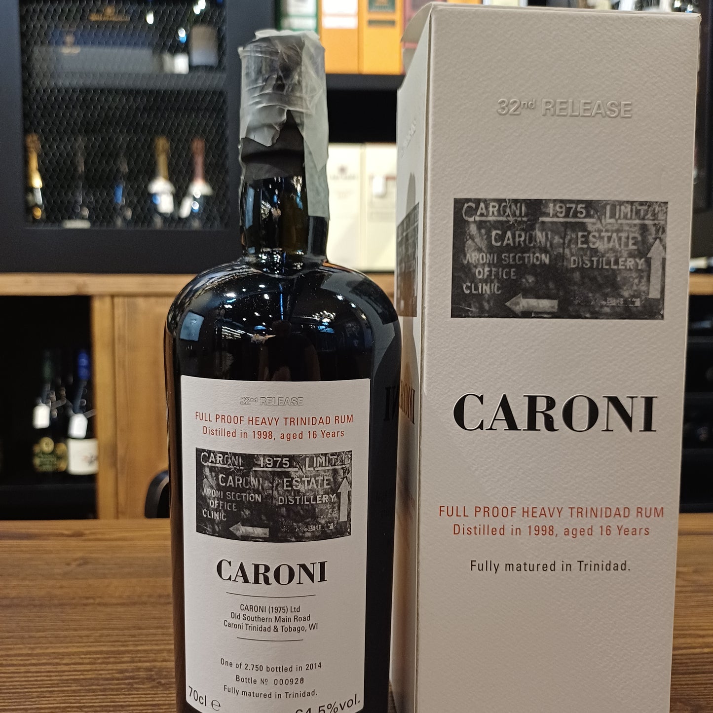 Caroni 32nd Release 1998 16y Full Proof Heavy Trinidad Rum 64.5%