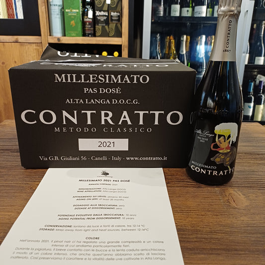 Contratto Alta Langa Pas Dosè 2021 1ct 6 bottiglie