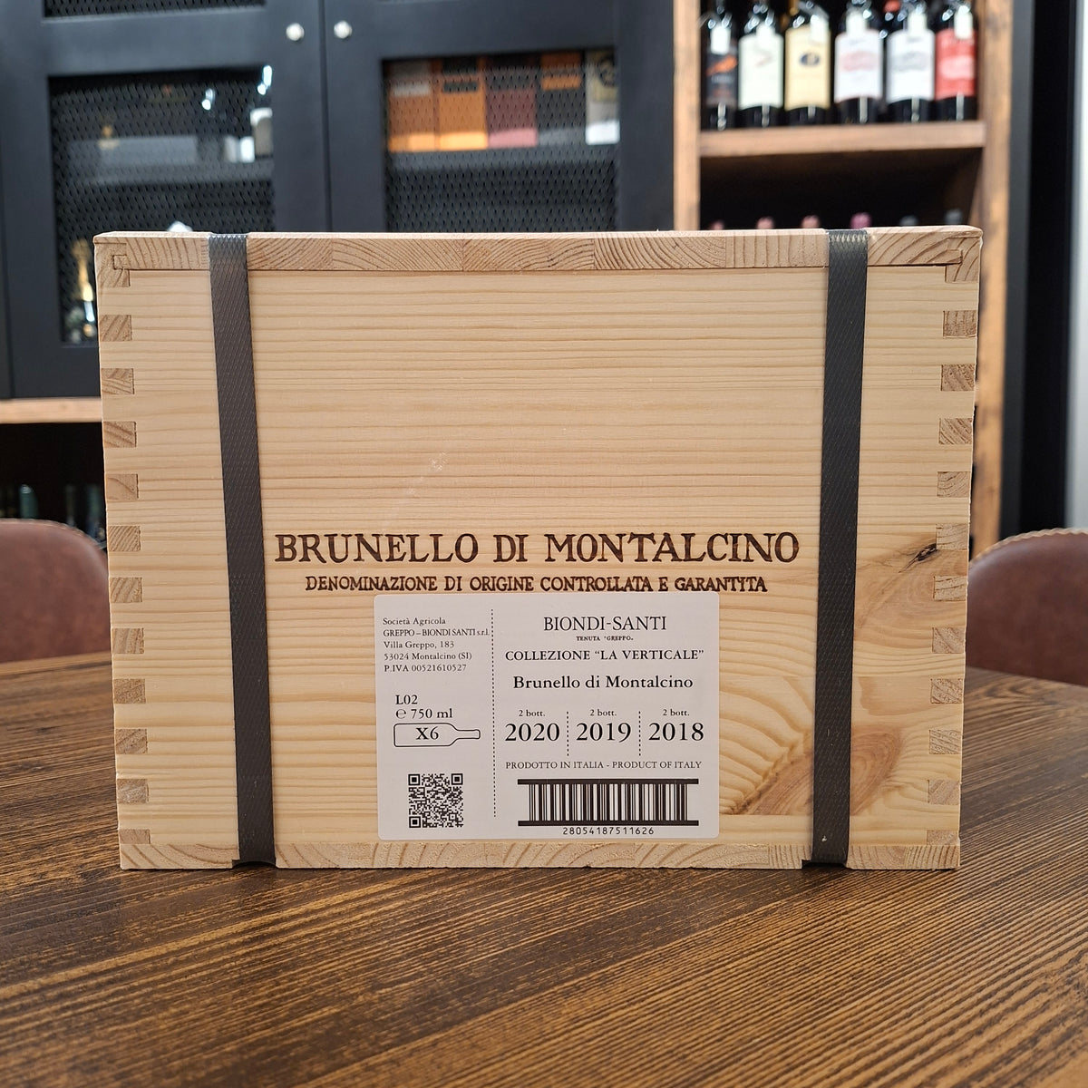 Biondi-Santi collezione la verticale Brunello di Montalcino 2x2020 2x2019 2x2018