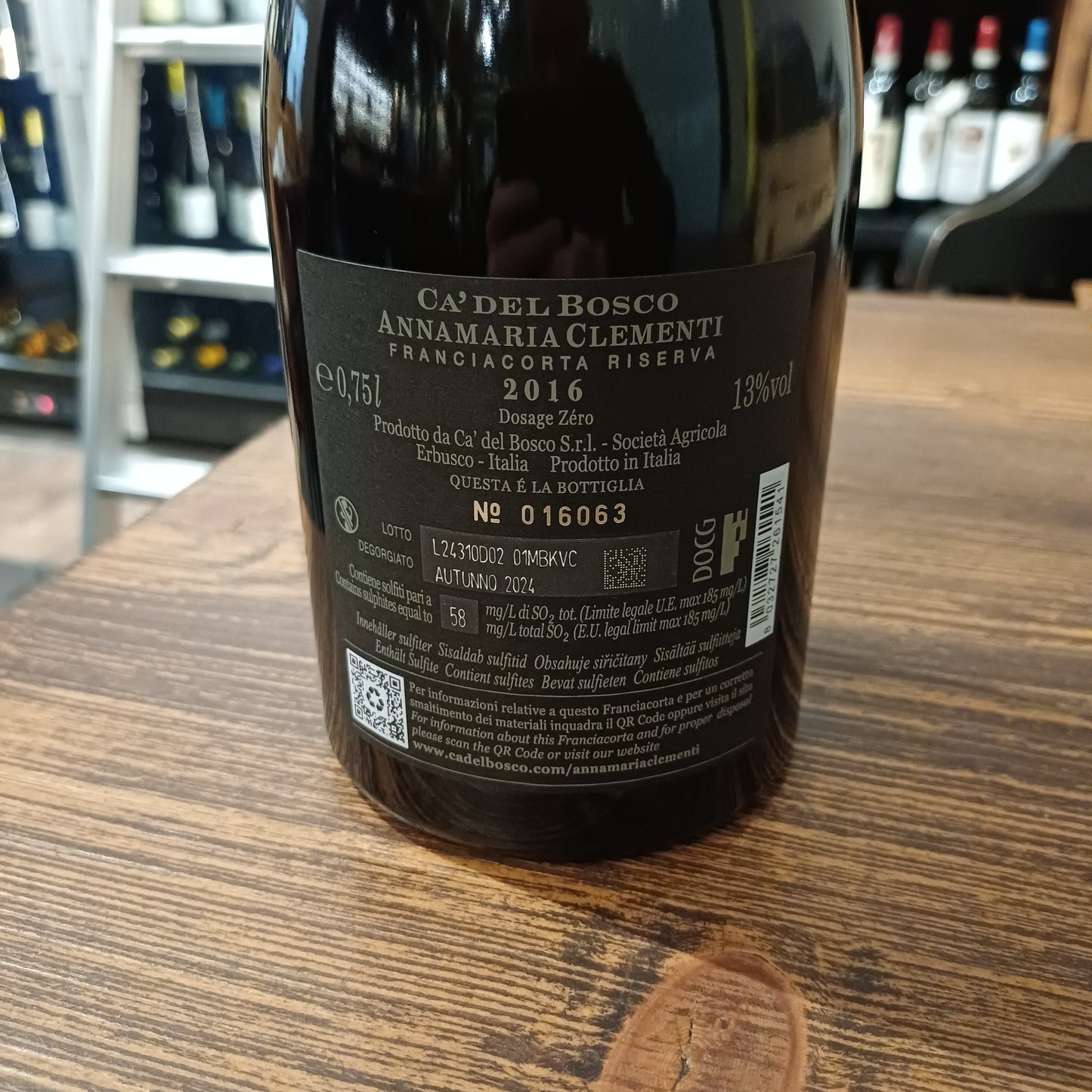 Cà Del Bosco Annamaria Clementi 2016 Pas Dosè Franciacorta Riserva