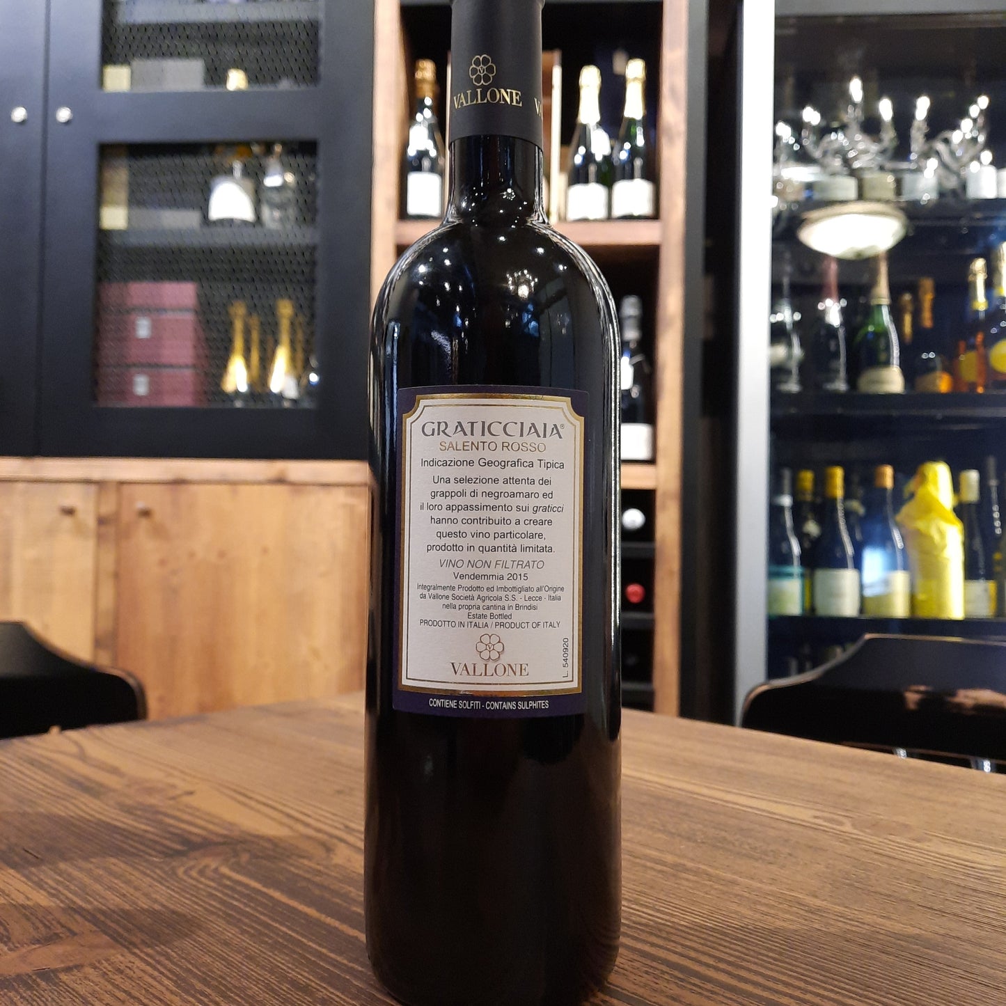 Vallone Graticciaia 2015 Salento PGI 0.75L 14.5%