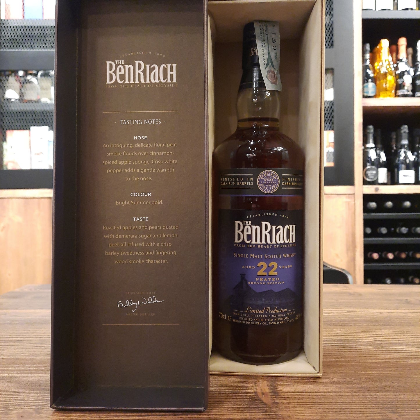 The Benriach 22y second edition 46% rum finish