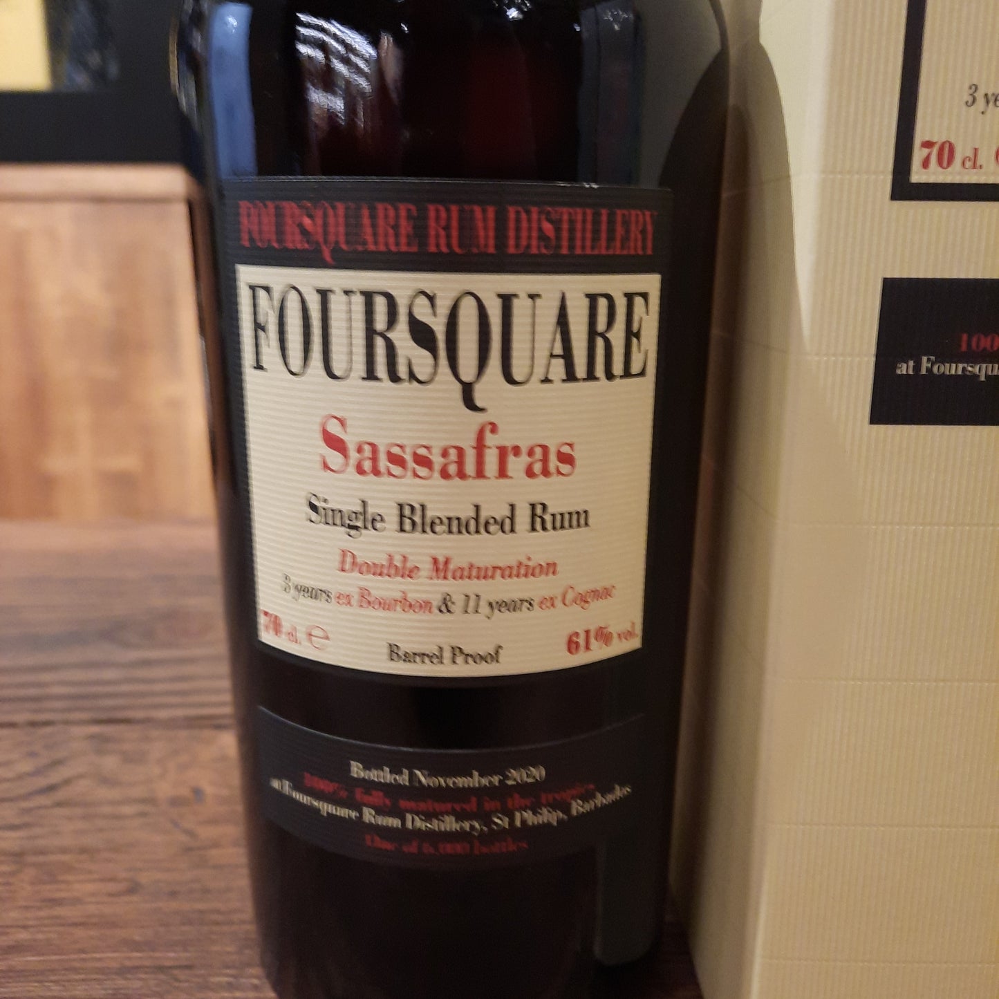 Foursquare Sassafras single blended rum 61% 70cl