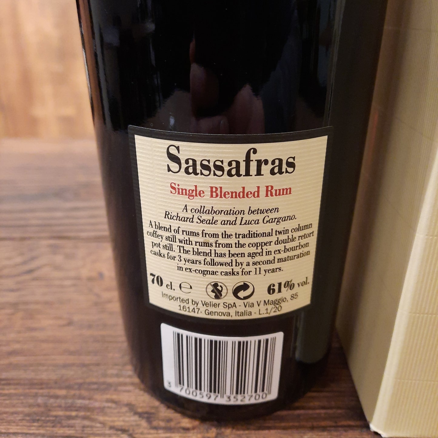 Foursquare Sassafras single blended rum 61% 70cl