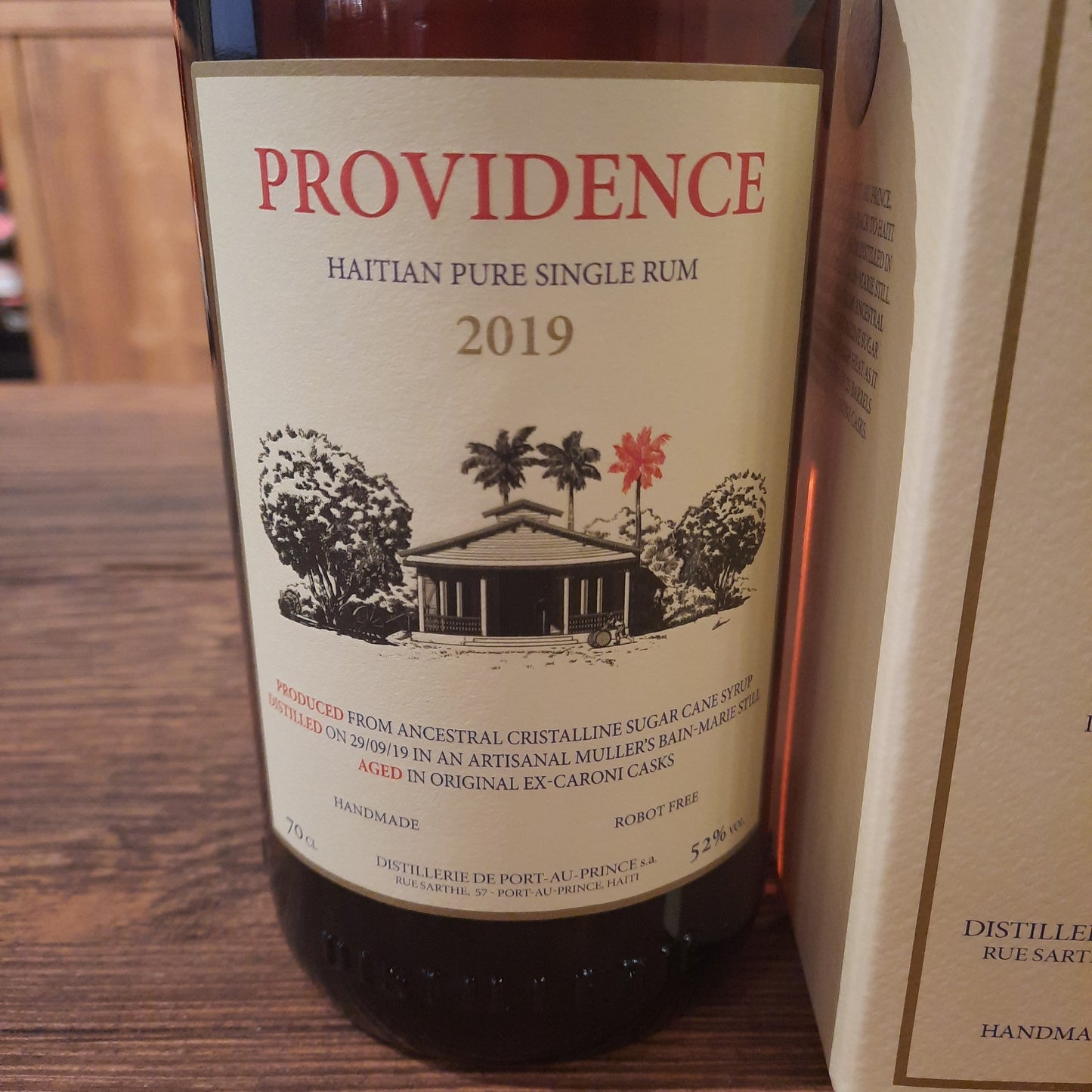 Providence Rum 2019 Haitian Pure Single Rum 52% 0.7L