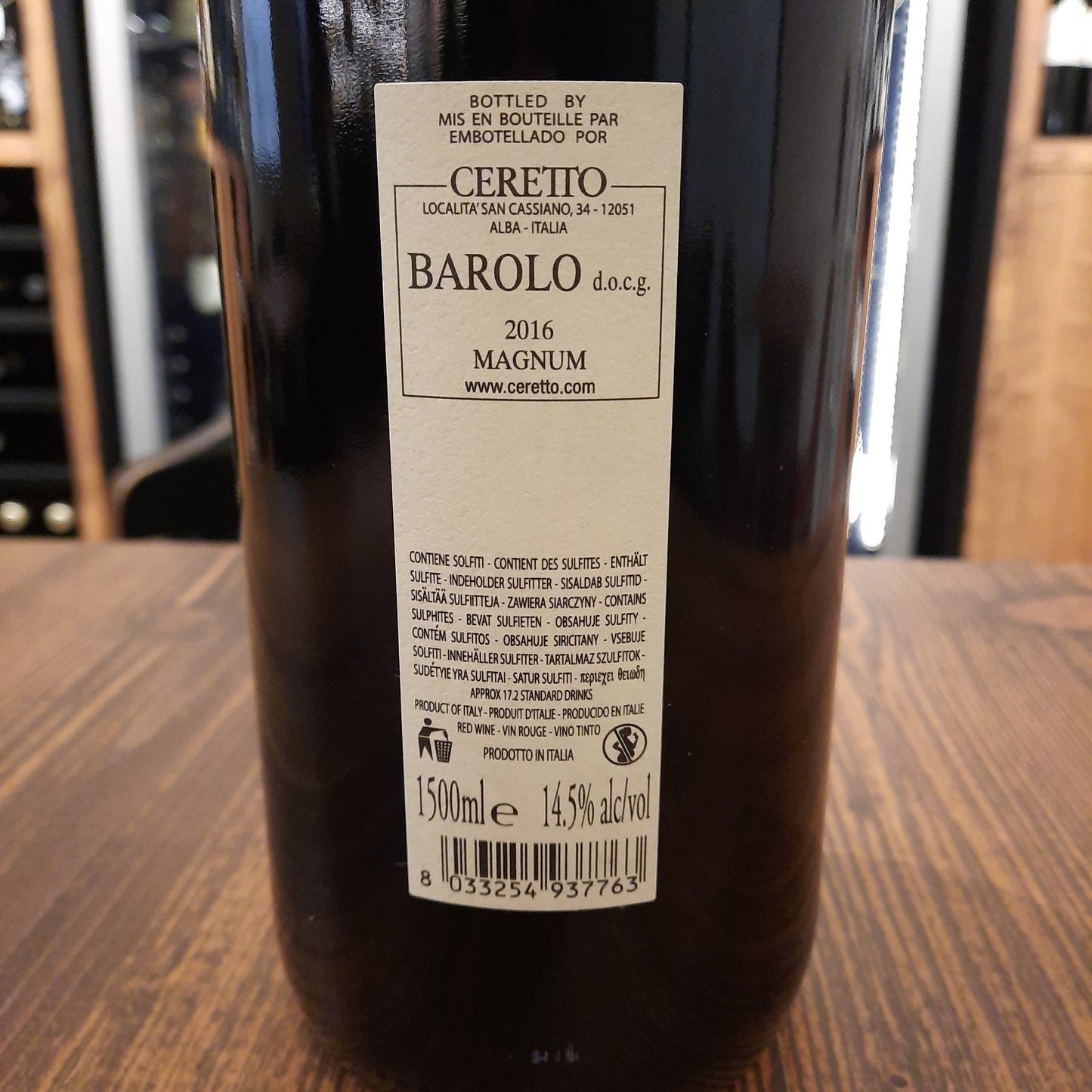 Barolo Ceretto 2016 Magnum 14.5% 0.75L