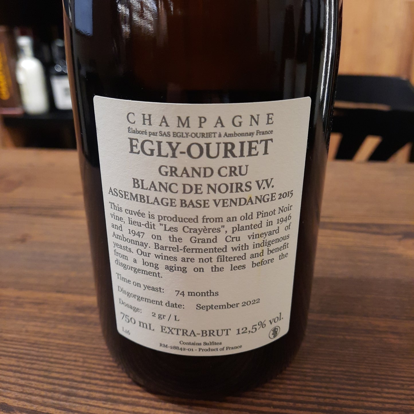 Egly-Ouriet Blanc De Noir Grand Cru v.v. Base 2015