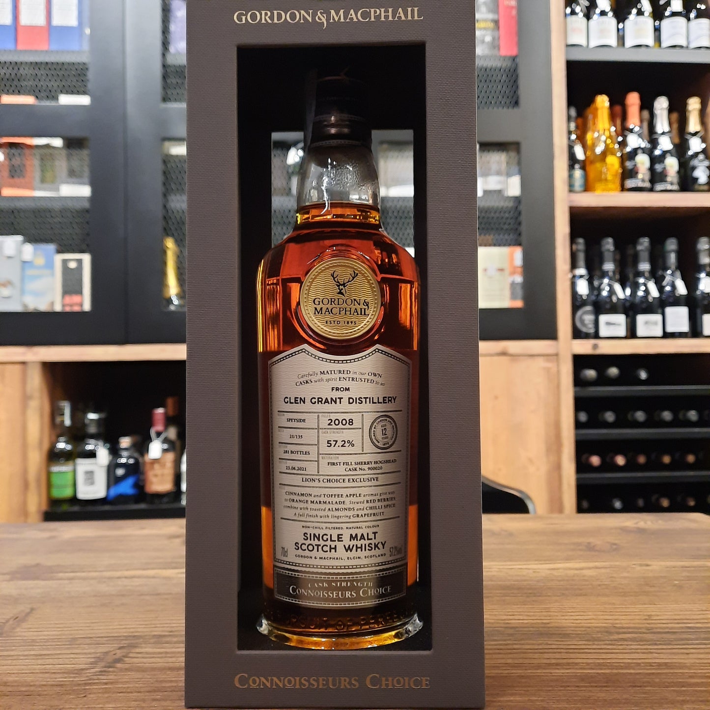 Glen Grant 2008 Lion's Choice exclusive by Gordon & Macphail Vol.57,2% Cl.70